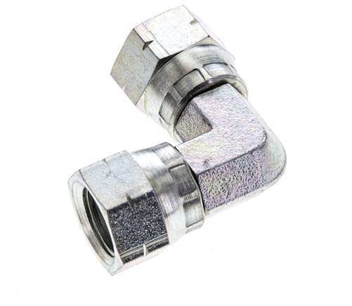 90deg JIC Angled Fitting UNF 9/16''-18 Steel 275bar (3863.75psi)