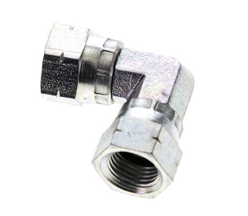 90deg JIC Angled Fitting UNF 9/16''-18 Steel 275bar (3863.75psi)