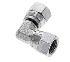 90deg JIC Angled Fitting UNF 1/2''-20 Steel 275bar (3863.75psi)