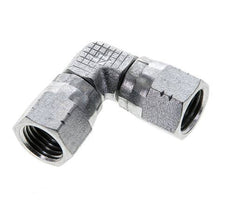 90deg JIC Angled Fitting UNF 7/16''-20 Steel 310bar (4355.5psi)