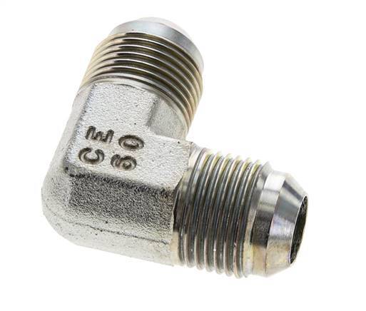 90deg JIC Angled Fitting UNF 7/8''-14 Male Steel 350bar (4917.5psi)