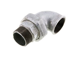 90deg Angled Connector 2'' Male R x Female Rp Cast Iron Conical Seal 25bar (351.25psi)
