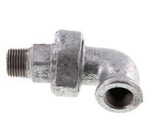 90deg Angled Connector 1/2'' Male R x Female Rp Cast Iron Conical Seal 25bar (351.25psi)