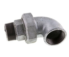 90deg Angled Connector 1 1/2'' Male R x Female Rp Cast Iron Conical Seal 25bar (351.25psi)