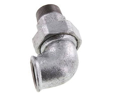 90deg Angled Union Connector 1'' Male R x Female Rp Cast Iron Flat Seal Centellen 25bar (351.25psi)