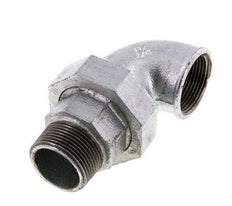 90deg Angled Union Connector 1 1/4'' Male R x Female Rp Cast Iron Flat Seal Centellen 25bar (351.25psi)