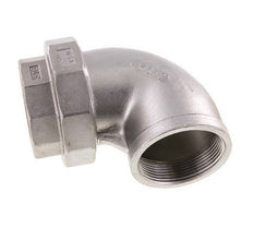 90deg Union Connector Rp2'' Female Stainless Steel Conical Seal 16bar (224.8psi)