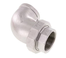 90deg Union Connector Rp1 1/2'' Female Stainless Steel Conical Seal 16bar (224.8psi)