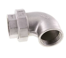 90deg Union Connector Rp1 1/2'' Female Stainless Steel Conical Seal 16bar (224.8psi)