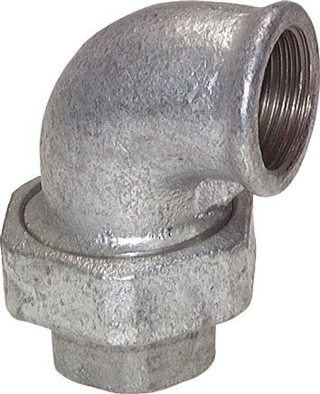 90deg Union Connector Rp3'' Female Cast Iron Conical Seal 25bar (351.25psi)