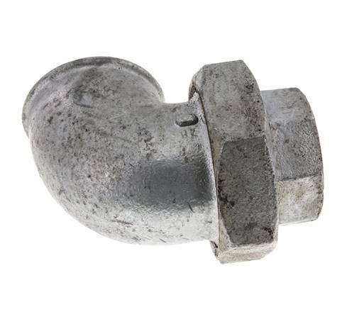 90deg Angled Union Connector Rp2'' Female Cast Iron Flat Seal Centellen 25bar (351.25psi)
