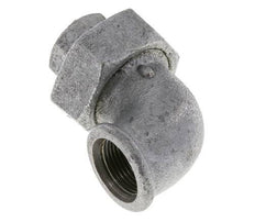90deg Angled Union Connector Rp3/4'' Female Cast Iron Flat Seal Centellen 25bar (351.25psi)