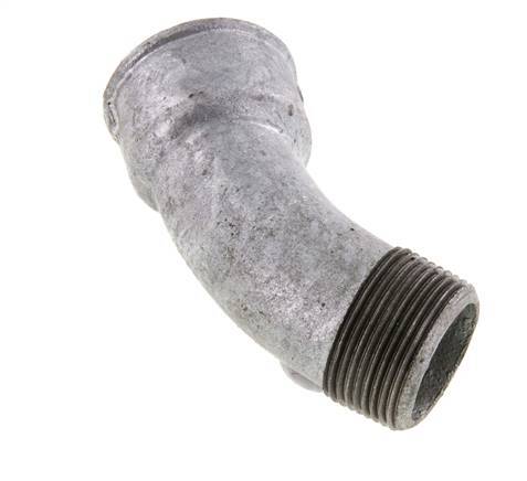 Elbow Fitting 45deg R1 1/4'' Male x Rp1 1/4'' Female Cast Iron 25bar (351.25psi)