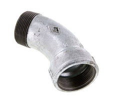 Elbow Fitting 45deg R1 1/2'' Male x Rp1 1/2'' Female Cast Iron 25bar (351.25psi)