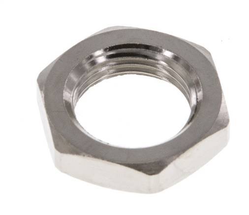 Lock Nut M12 Nickel-plated Brass [5 Pieces]