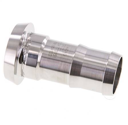 Sanitary (Dairy) Fitting 50mm Cone x 1 1/4 inch (32 mm) Hose Pillar Stainless Steel