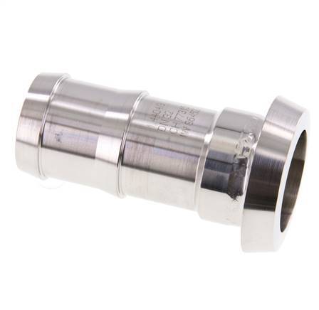 Sanitary (Dairy) Fitting 50mm Cone x 1 1/4 inch (32 mm) Hose Pillar Stainless Steel