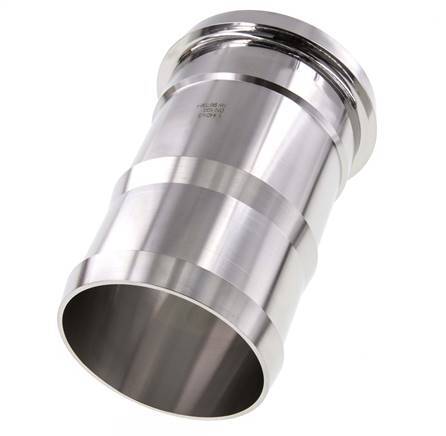 Sanitary (Dairy) Fitting 121mm Cone x 4 inch (100 mm) Hose Pillar Stainless Steel