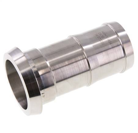Sanitary (Dairy) Fitting 68mm Cone x 2 inch (50 mm) Hose Pillar Stainless Steel