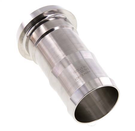 Sanitary (Dairy) Fitting 68mm Cone x 2 inch (50 mm) Hose Pillar Stainless Steel