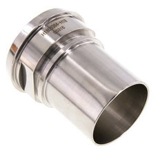 DIN 11851 Sanitary (Dairy) Fitting 86mm Cone x 2 1/2 inch (65 mm) Hose Pillar Stainless Steel Safety Collar