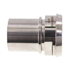 DIN 11851 Sanitary (Dairy) Fitting 86mm Cone x 2 1/2 inch (65 mm) Hose Pillar Stainless Steel Safety Collar