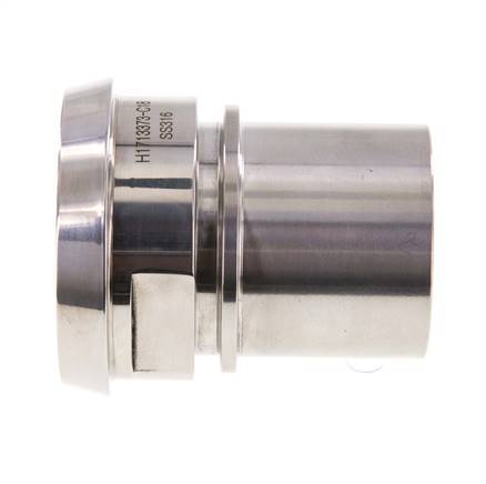 DIN 11851 Sanitary (Dairy) Fitting 68mm Cone x 2 inch (50 mm) Hose Pillar Stainless Steel Safety Collar