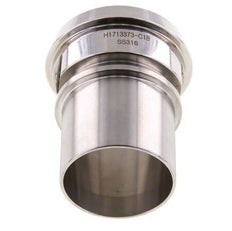 DIN 11851 Sanitary (Dairy) Fitting 68mm Cone x 2 inch (50 mm) Hose Pillar Stainless Steel Safety Collar