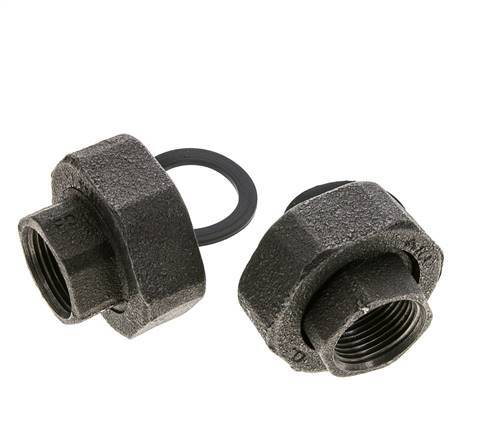 Pump Fitting Rp3/4'' x G 1 1/4 inch Cast Iron Flat Seal NBR 20bar (281.0psi)