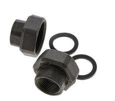 Pump Fitting Rp1'' x G 1 1/2 inch Cast Iron Flat Seal NBR 20bar (281.0psi)