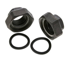 Pump Fitting Rp1 1/4'' x G 2 inch Cast Iron Flat Seal NBR 20bar (281.0psi)