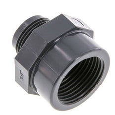 Reducing Adapter G3/4'' Male x Rp1'' Female PVC-U 16bar (224.8psi) EN 1452-3 [2 Pieces]