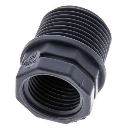 Reducing Ring G1/2'' Female x G3/4'' Male Polypropylene (pp) 10bar (140.5psi) FDA 27mm Hex [2 Pieces]