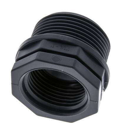 Reducing Ring G1'' Female x G1 1/4'' Male Polypropylene (pp) 10bar (140.5psi) FDA 46mm Hex