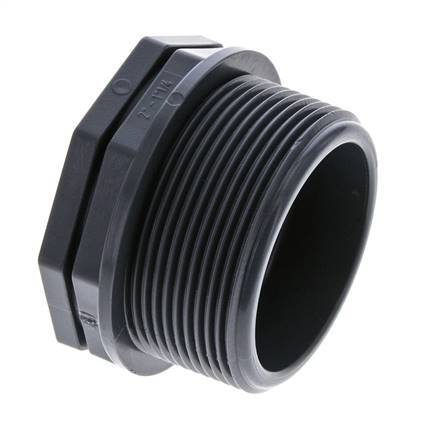 Reducing Ring G1 1/4'' Female x G2'' Male Polypropylene (pp) 10bar (140.5psi) FDA 65mm Hex