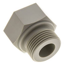 Reducing Ring G1/2'' Female x G1'' Male Polypropylene (pp) 10bar (140.5psi) FDA 43mm Hex