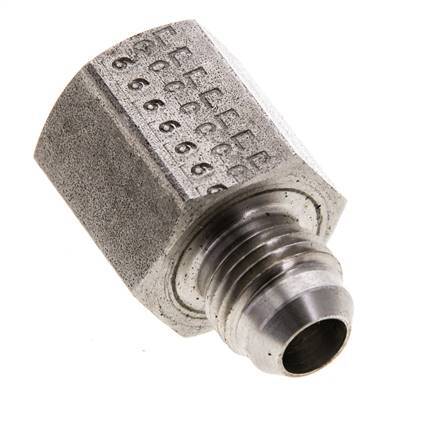 JIC Reducing Nipple G3/8'' Female x UNF 9/16''-18 Male Stainless Steel 275bar (3863.75psi)