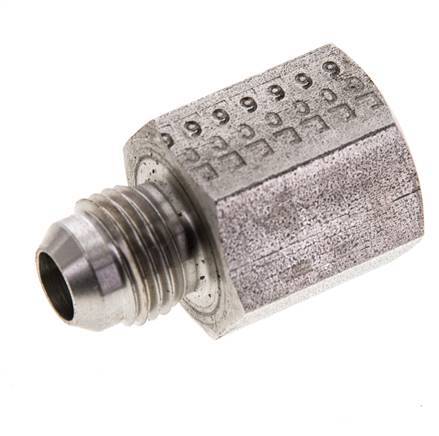 JIC Reducing Nipple G3/8'' Female x UNF 9/16''-18 Male Stainless Steel 275bar (3863.75psi)