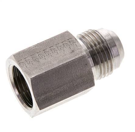 JIC Reducing Nipple G1/2'' Female x UNF 7/8''-14 Male Stainless Steel 210bar (2950.5psi)