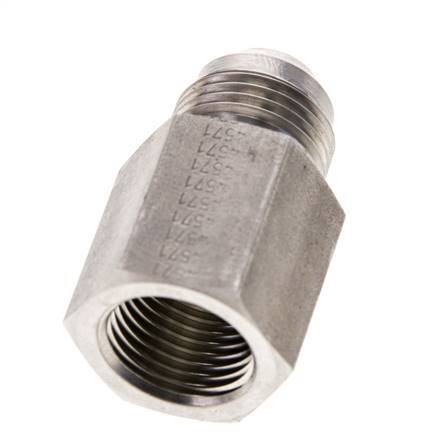 JIC Reducing Nipple G1/2'' Female x UNF 7/8''-14 Male Stainless Steel 210bar (2950.5psi)
