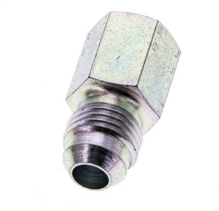 JIC Reducing Nipple G1/8'' Female x UNF 1/2''-20 Male Steel 275bar (3863.75psi)