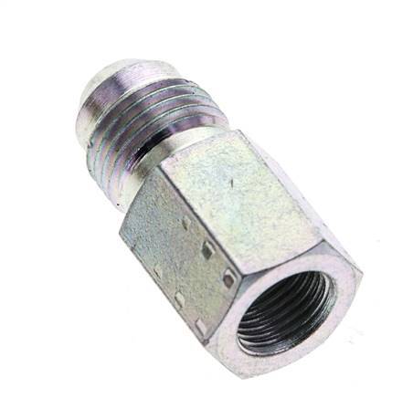 JIC Reducing Nipple G1/8'' Female x UNF 1/2''-20 Male Steel 275bar (3863.75psi)