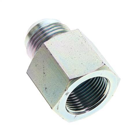 JIC Reducing Nipple G3/4'' Female x UN 1-1/16''-12 Male Steel 175bar (2458.75psi)