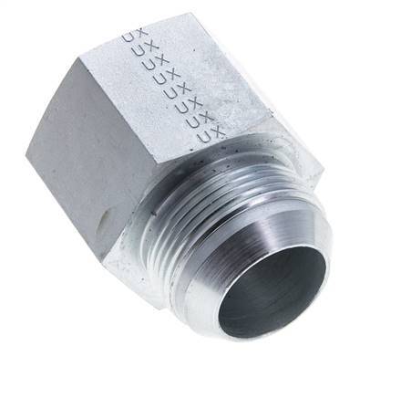 JIC Reducing Nipple G1 1/4'' Female x UN 1-5/8''-12 Male Steel 140bar (1967.0psi)