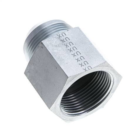 JIC Reducing Nipple G1 1/4'' Female x UN 1-5/8''-12 Male Steel 140bar (1967.0psi)