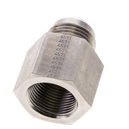 JIC Reducing Nipple G3/4'' Female x UN 1-1/16''-12 Male Stainless Steel 175bar (2458.75psi)
