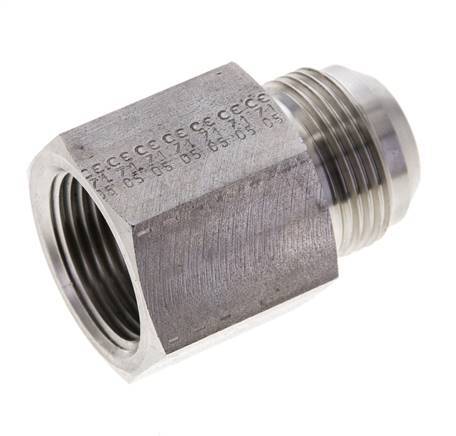 JIC Reducing Nipple UN 1-5/16''-12 Male x 1'' NPT Female Stainless Steel 140bar (1967.0psi)