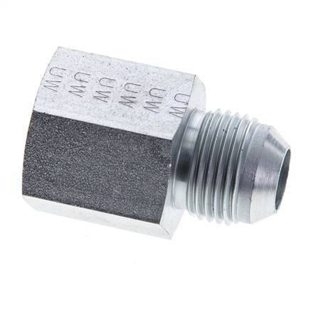 JIC Reducing Nipple UNF 7/8''-14 Male x 1/2'' NPT Female Steel 210bar (2950.5psi)