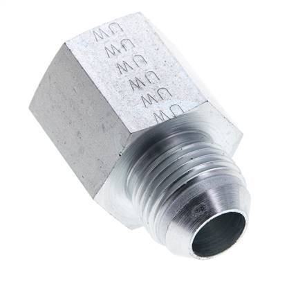 JIC Reducing Nipple UNF 7/8''-14 Male x 1/2'' NPT Female Steel 210bar (2950.5psi)