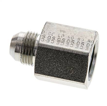 JIC Reducing Nipple UNF 3/4''-16 Male x 1/2'' NPT Female Steel 210bar (2950.5psi)